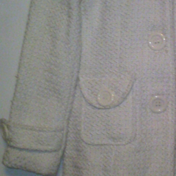Ladies White Waffle style Fashion Coat. - Picture 1 of 6